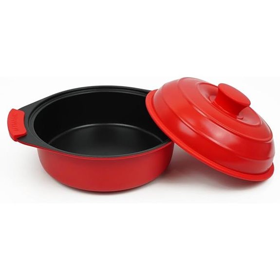 Microwave Grill Pan with Lid for Bacon & Steak | Nonstick Crisper Dorm Use