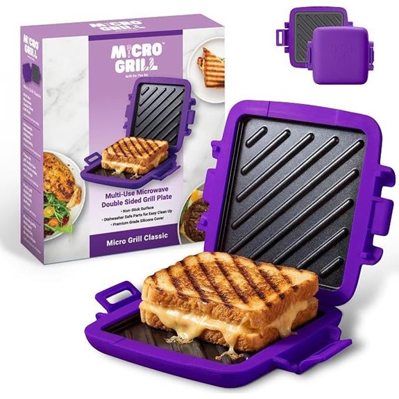 Classic Microwave Grilled Cheese Sandwich Maker Purple
