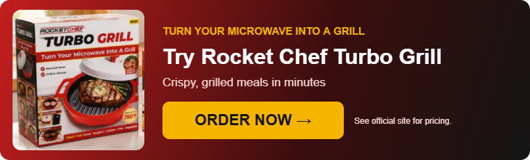 Order the Rocket Chef Turbo Grill today