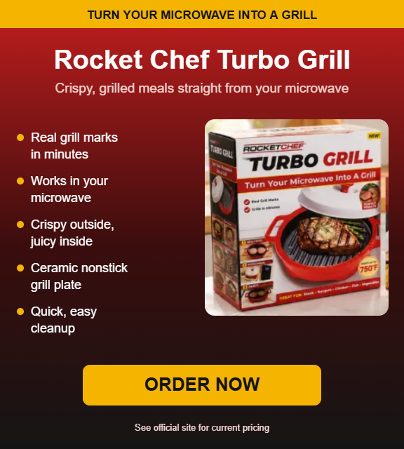 Rocket Chef Turbo Grill: turn your microwave into a grill