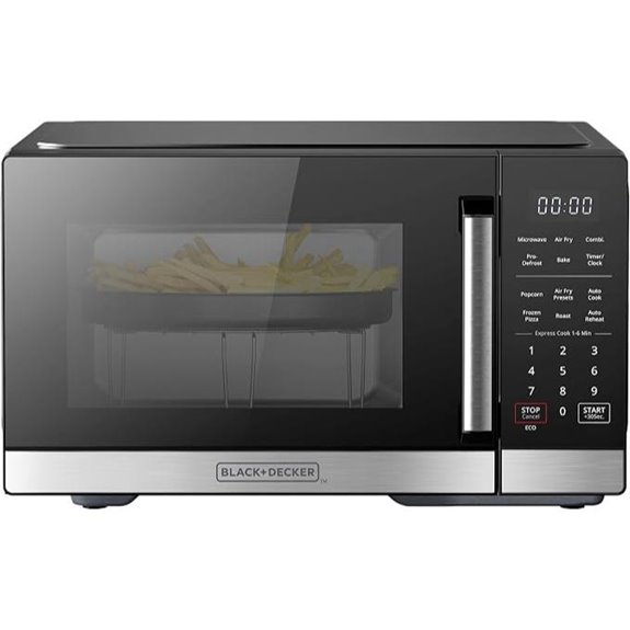 BLACK+DECKER 5-in-1 Microwave Oven Air Fryer Combo 0.9 Cu.Ft 900W